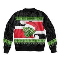 New Zealand Funny Christmas Bomber Jacket Maori Tiki LT05 - Polynesian Pride