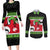 New Zealand Funny Christmas Couples Matching Long Sleeve Bodycon Dress and Long Sleeve Button Shirt Maori Tiki