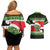 New Zealand Funny Christmas Couples Matching Off Shoulder Short Dress and Hawaiian Shirt Maori Tiki