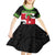 New Zealand Funny Christmas Kid Short Sleeve Dress Maori Tiki