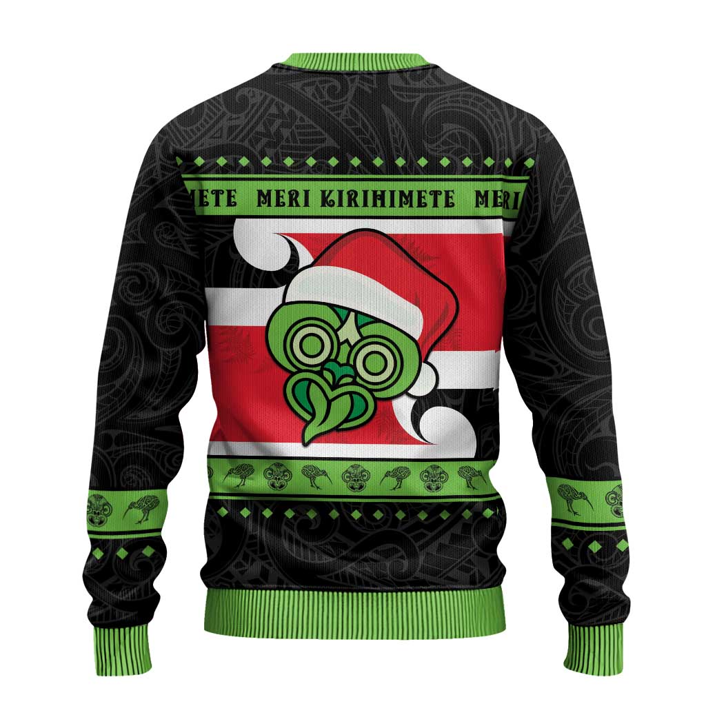 New Zealand Funny Christmas Ugly Christmas Sweater Maori Tiki LT05 - Polynesian Pride