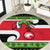 New Zealand Funny Christmas Round Carpet Maori Tiki