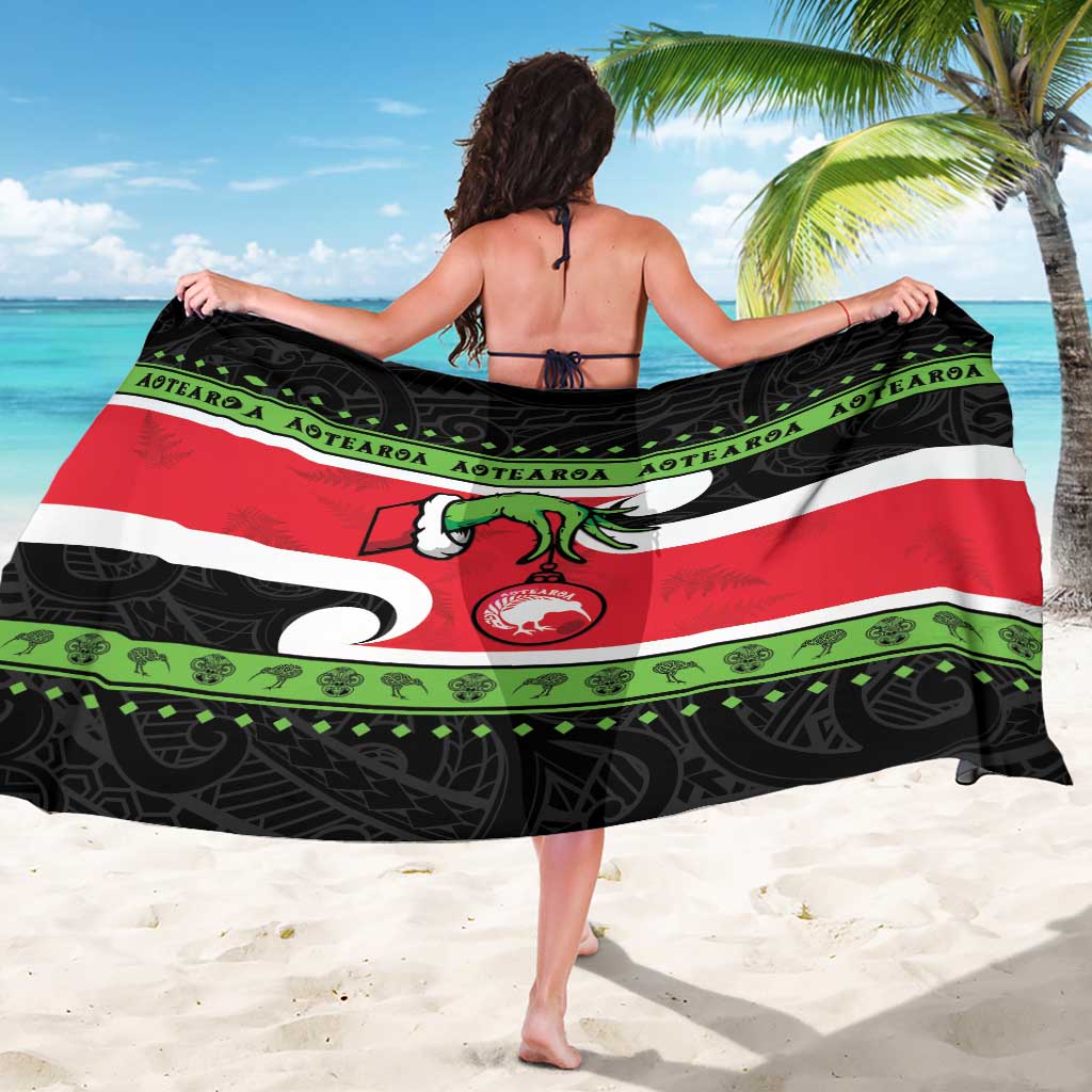 New Zealand Funny Christmas Sarong Maori Tiki LT05 - Polynesian Pride