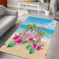 Hawaii Christmas Area Rug Deck The Palms Holiday Flamingos LT05 - Polynesian Pride