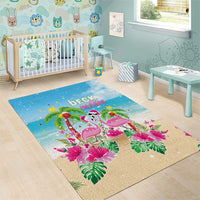 Hawaii Christmas Area Rug Deck The Palms Holiday Flamingos LT05 - Polynesian Pride