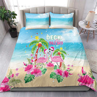 Hawaii Christmas Bedding Set Deck The Palms Holiday Flamingos LT05 - Polynesian Pride