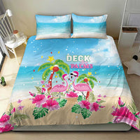 Hawaii Christmas Bedding Set Deck The Palms Holiday Flamingos LT05 - Polynesian Pride