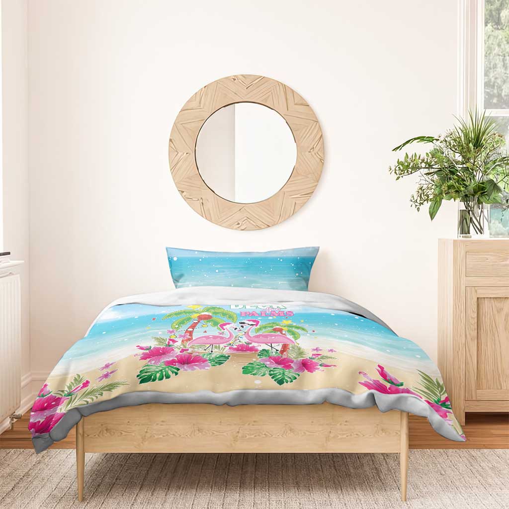 Hawaii Christmas Bedding Set Deck The Palms Holiday Flamingos LT05 - Polynesian Pride