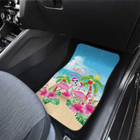 Hawaii Christmas Car Mats Deck The Palms Holiday Flamingos LT05 - Polynesian Pride