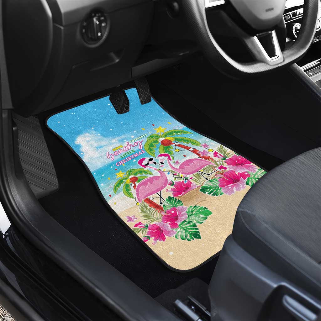Hawaii Christmas Car Mats Deck The Palms Holiday Flamingos LT05 - Polynesian Pride