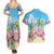 Hawaii Christmas Couples Matching Summer Maxi Dress and Hawaiian Shirt Deck The Palms Holiday Flamingos