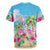 Hawaii Christmas Rugby Jersey Deck The Palms Holiday Flamingos