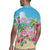 Hawaii Christmas Rugby Jersey Deck The Palms Holiday Flamingos