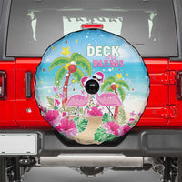 Hawaii Christmas Spare Tire Cover Deck The Palms Holiday Flamingos LT05 - Polynesian Pride