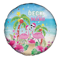 Hawaii Christmas Spare Tire Cover Deck The Palms Holiday Flamingos LT05 - Polynesian Pride