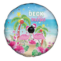 Hawaii Christmas Spare Tire Cover Deck The Palms Holiday Flamingos LT05 - Polynesian Pride
