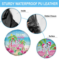 Hawaii Christmas Spare Tire Cover Deck The Palms Holiday Flamingos LT05 - Polynesian Pride