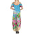 Hawaii Christmas Summer Maxi Dress Deck The Palms Holiday Flamingos