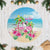 Hawaii Christmas Tree Skirt Deck The Palms Holiday Flamingos