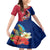 Guam Martin Luther King Jr Day Family Matching Mermaid Dress and Hawaiian Shirt LT05 Daughter's Dress Red - Polynesian Pride