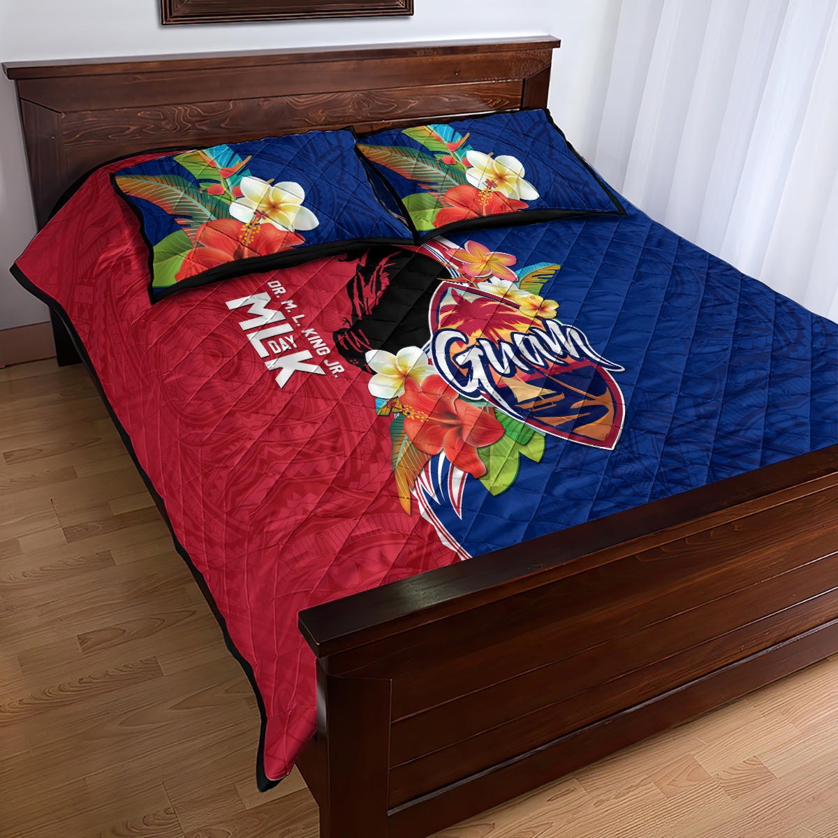Guam Martin Luther King Jr Day Quilt Bed Set LT05 - Polynesian Pride