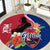 Guam Martin Luther King Jr Day Round Carpet LT05 Red - Polynesian Pride