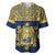 Personalised Repubrikin Naoero Independence Day Baseball Jersey Tamanu With Coat Of Arms LT05 Yellow - Polynesian Pride