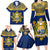 Personalised Repubrikin Naoero Independence Day Family Matching Long Sleeve Bodycon Dress and Hawaiian Shirt Tamanu With Coat Of Arms LT05 - Polynesian Pride