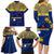 Personalised Repubrikin Naoero Independence Day Family Matching Long Sleeve Bodycon Dress and Hawaiian Shirt Tamanu With Coat Of Arms LT05 - Polynesian Pride