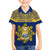 Personalised Repubrikin Naoero Independence Day Family Matching Off Shoulder Short Dress and Hawaiian Shirt Tamanu With Coat Of Arms LT05 Son's Shirt Yellow - Polynesian Pride