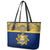 Repubrikin Naoero Independence Day Leather Tote Bag Tamanu With Coat Of Arms LT05 - Polynesian Pride