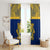 Repubrikin Naoero Independence Day Window Curtain Tamanu With Coat Of Arms LT05 - Polynesian Pride