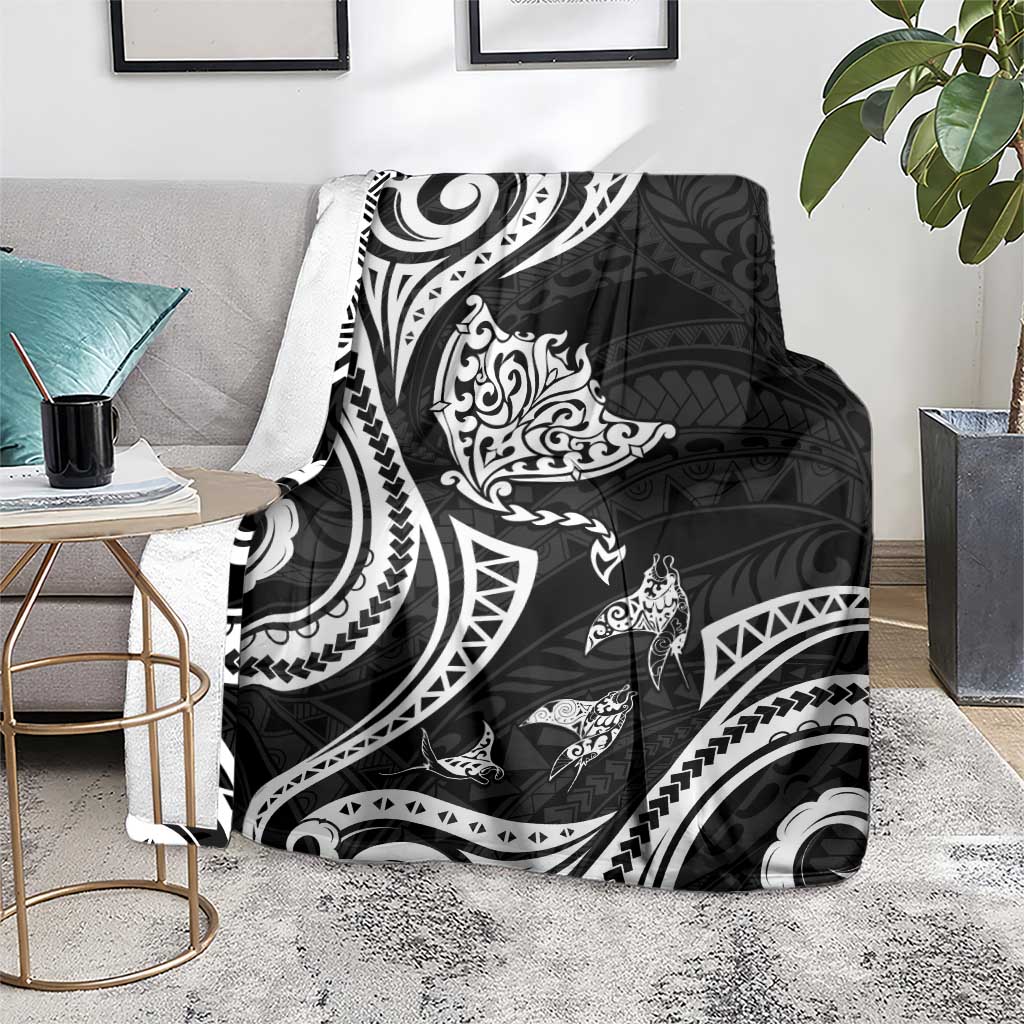 Hawaii Manta Ray Blanket Polynesian Art Tattoo LT05 - Polynesian Pride
