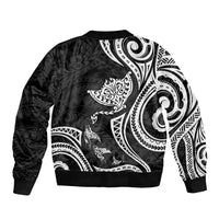 Hawaii Manta Ray Bomber Jacket Polynesian Art Tattoo LT05 - Polynesian Pride