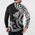 Hawaii Manta Ray Button Sweatshirt Polynesian Art Tattoo