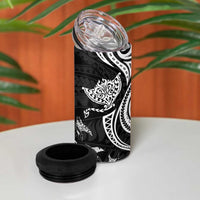 Hawaii Manta Ray 4 in 1 Can Cooler Tumbler Polynesian Art Tattoo LT05 - Polynesian Pride