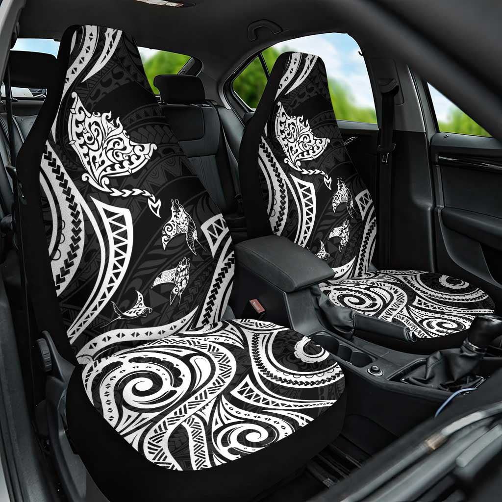 Hawaii Manta Ray Car Seat Cover Polynesian Art Tattoo LT05 One Size Black - Polynesian Pride