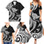 Hawaii Manta Ray Family Matching Summer Maxi Dress and Hawaiian Shirt Polynesian Art Tattoo