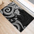 Hawaii Manta Ray Rubber Doormat Polynesian Art Tattoo