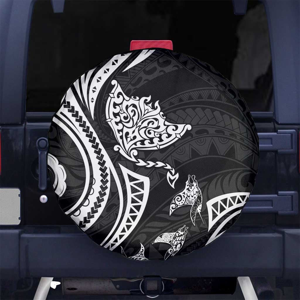 Hawaii Manta Ray Spare Tire Cover Polynesian Art Tattoo LT05 - Polynesian Pride