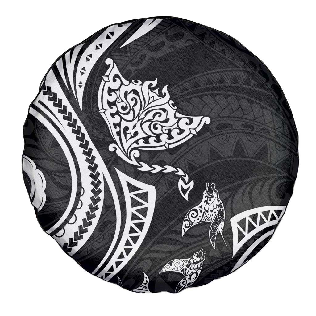 Hawaii Manta Ray Spare Tire Cover Polynesian Art Tattoo LT05 - Polynesian Pride