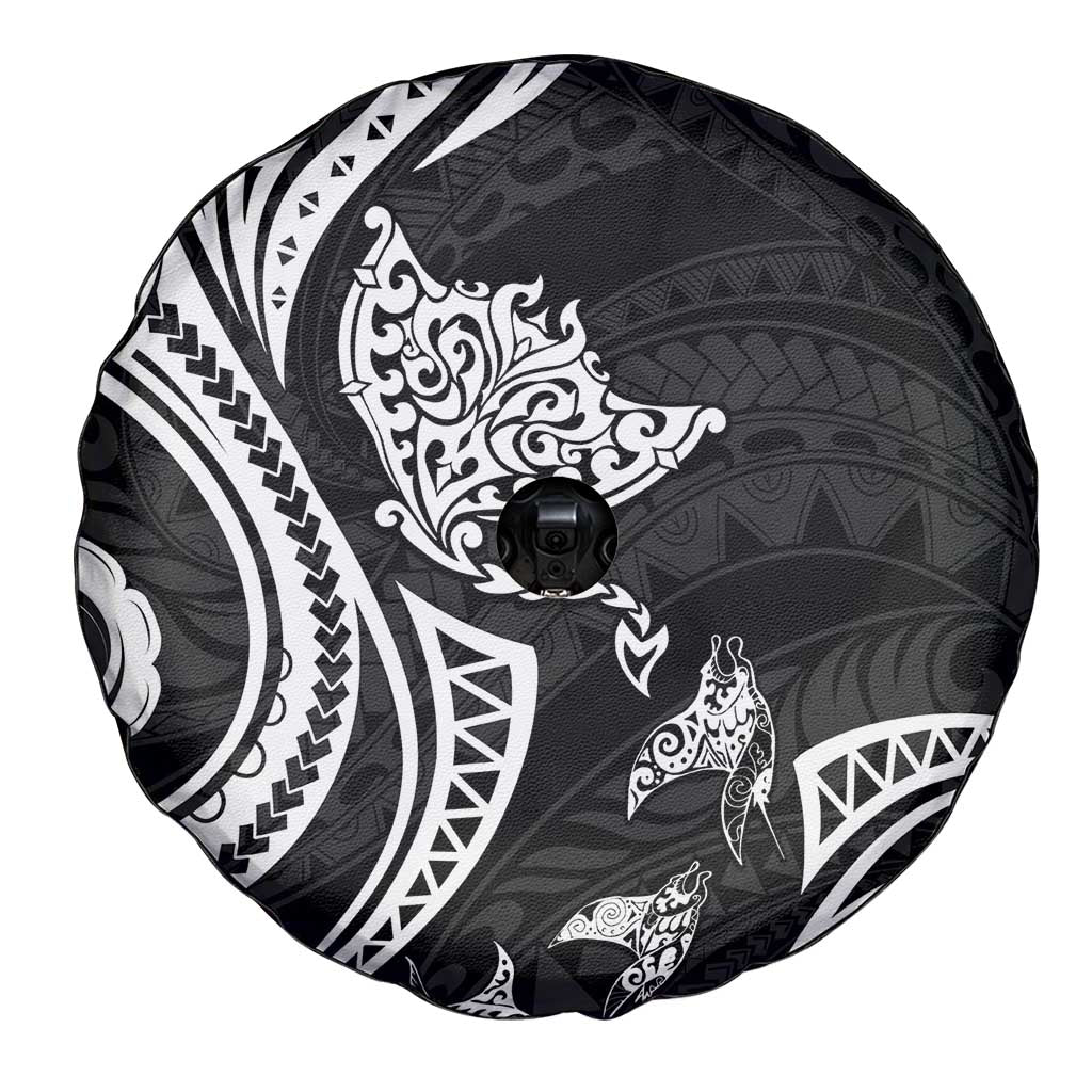 Hawaii Manta Ray Spare Tire Cover Polynesian Art Tattoo LT05 - Polynesian Pride