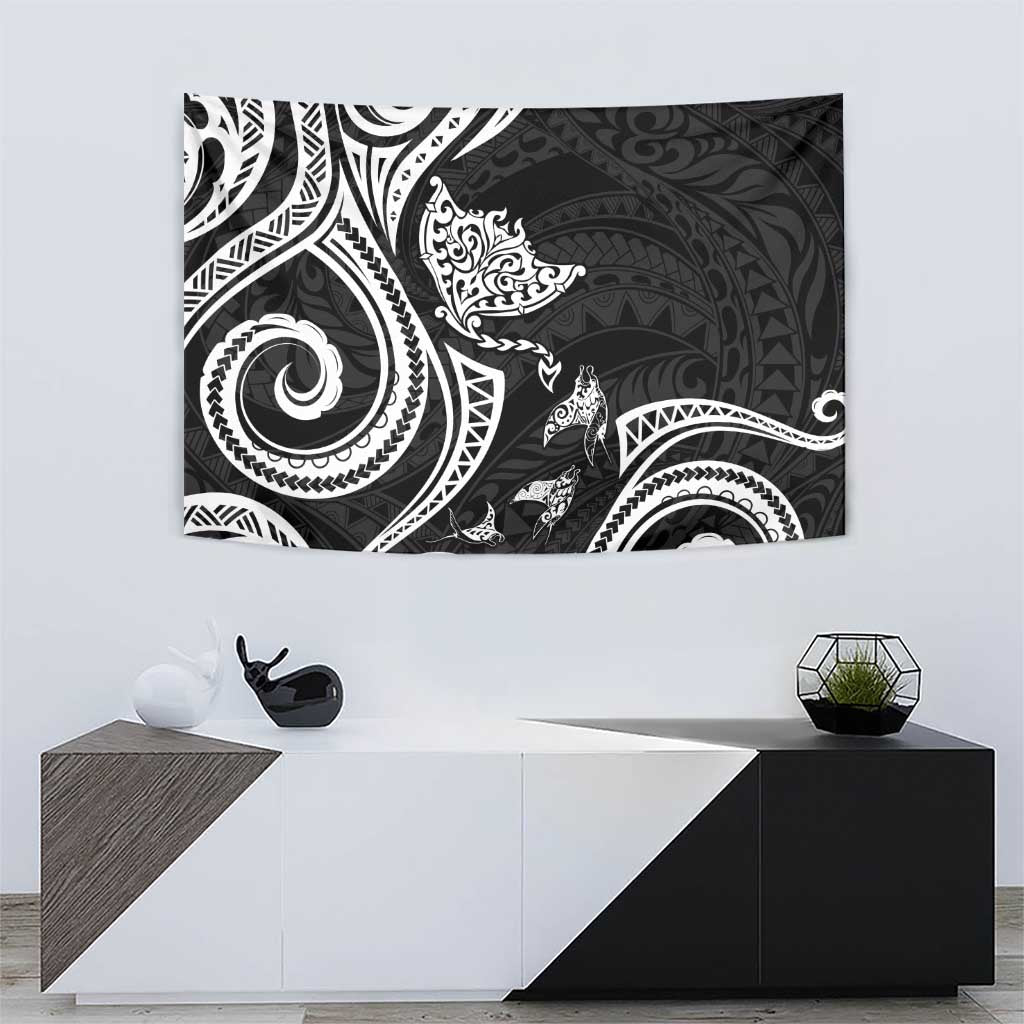 Hawaii Manta Ray Tapestry Polynesian Art Tattoo LT05 - Polynesian Pride