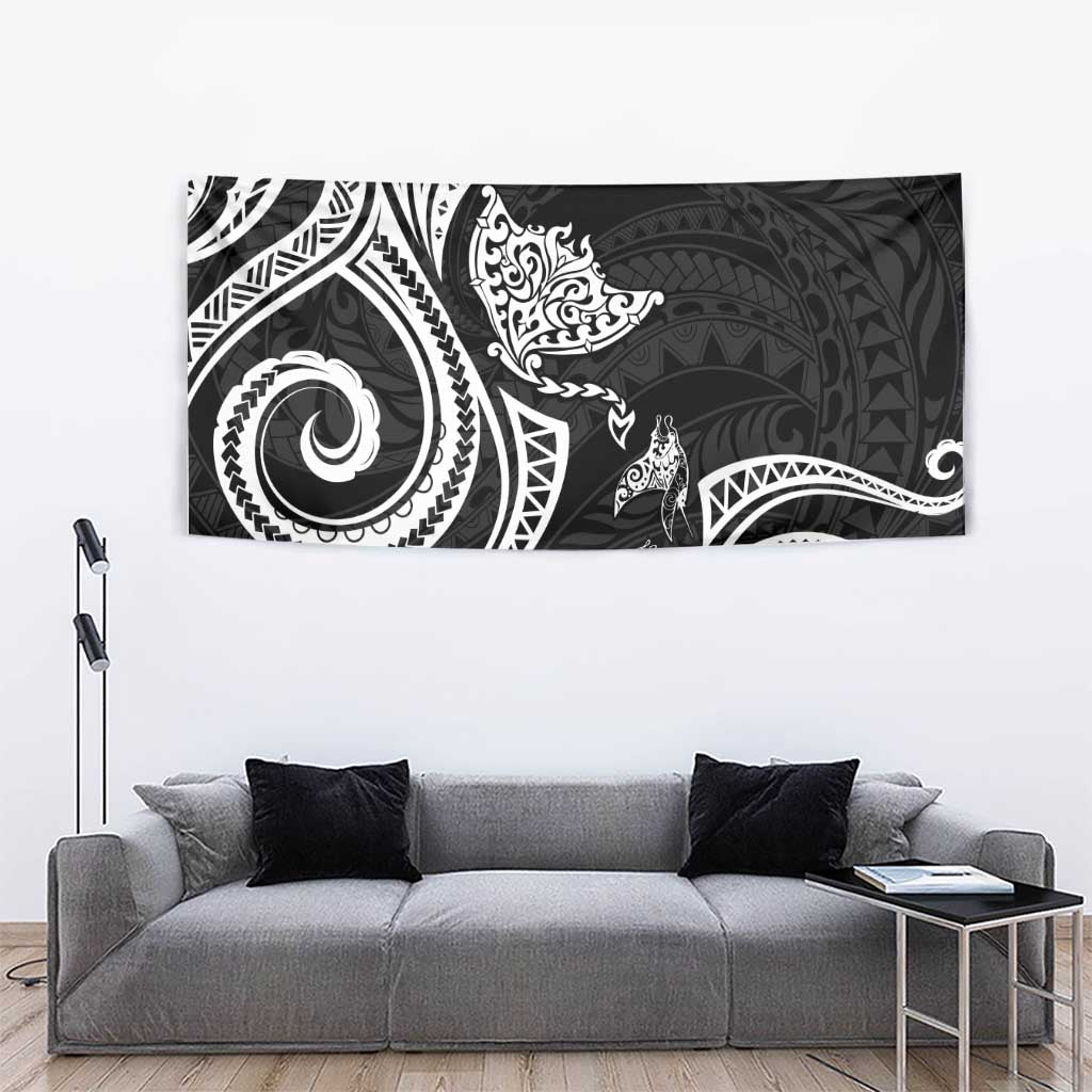 Hawaii Manta Ray Tapestry Polynesian Art Tattoo LT05 - Polynesian Pride