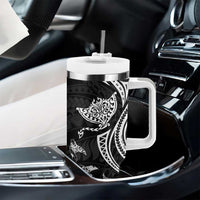 Hawaii Manta Ray Tumbler With Handle Polynesian Art Tattoo LT05 - Polynesian Pride