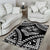 Hawaiian Hawk Area Rug Polynesian Pattern Style