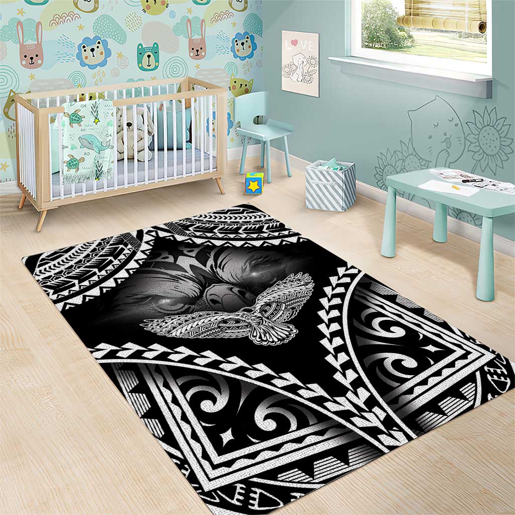 Hawaiian Hawk Area Rug Polynesian Pattern Style LT05 - Polynesian Pride