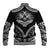 Hawaiian Hawk Baseball Jacket Polynesian Pattern Style