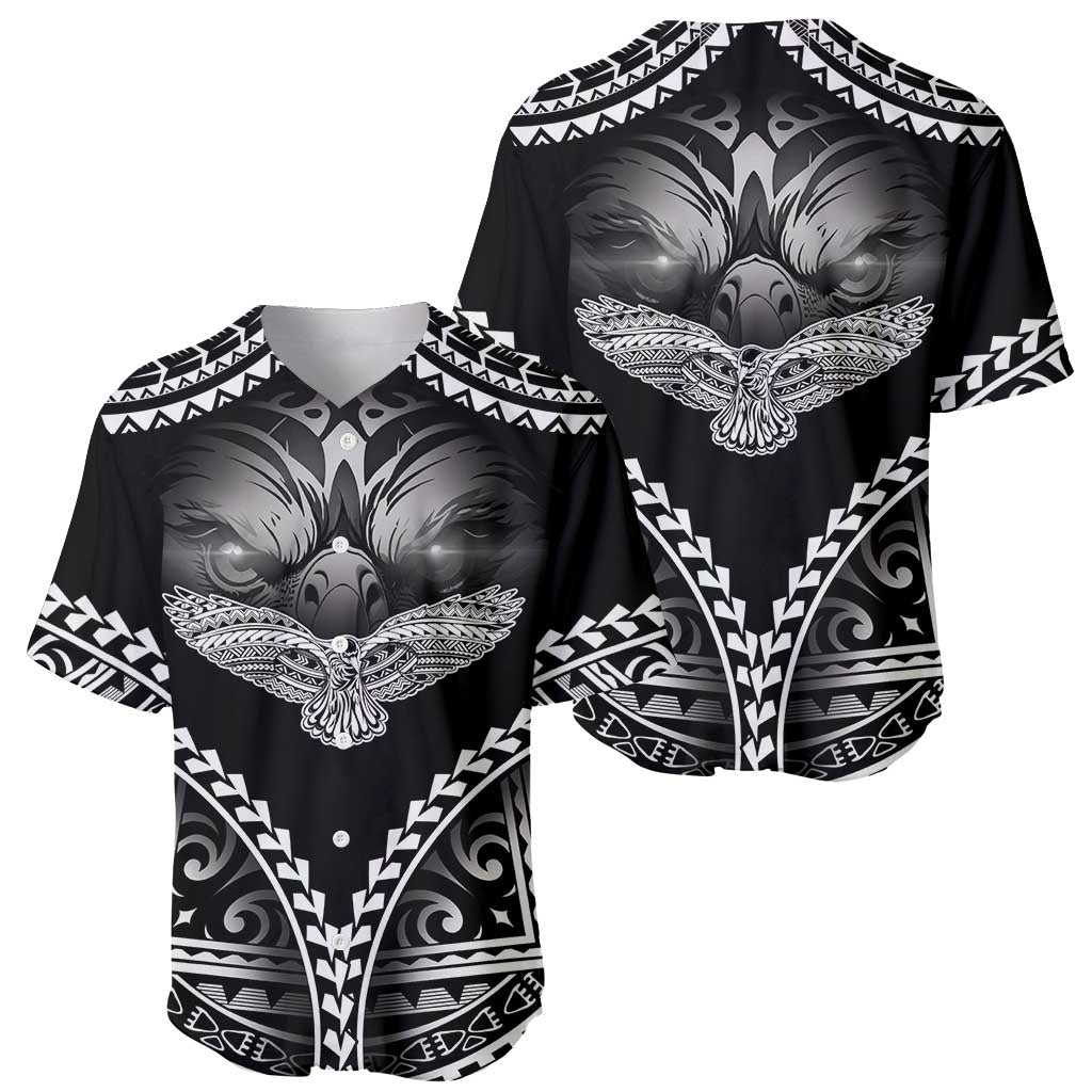 Hawaiian Hawk Baseball Jersey Polynesian Pattern Style LT05 - Polynesian Pride
