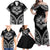 Hawaiian Hawk Family Matching Off Shoulder Maxi Dress and Hawaiian Shirt Polynesian Pattern Style